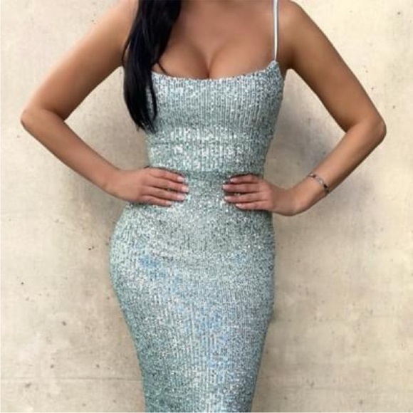 NWT Nookie Lovers Nothings Sequin Gown SIZE XL (mint) size 10 US - Picture 3 of 13